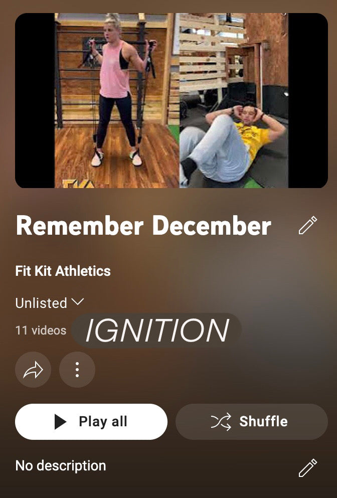 December - "Remember December" by FIT KIT ATHLETICS