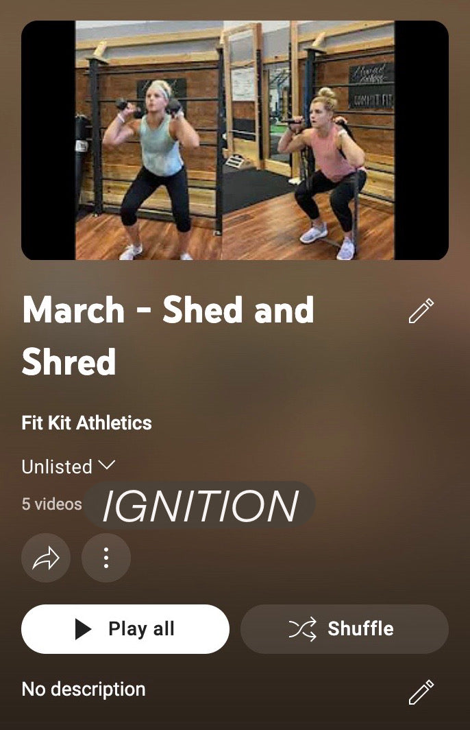 March (2 of 2)- "Shed and Shred", by FIT KIT ATHLETICS