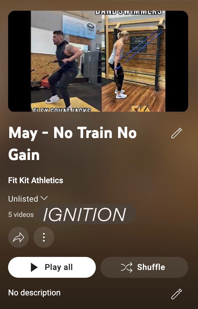 May (2 of 2) - "No Train No Gain" by FIT KIT ATHLETICS