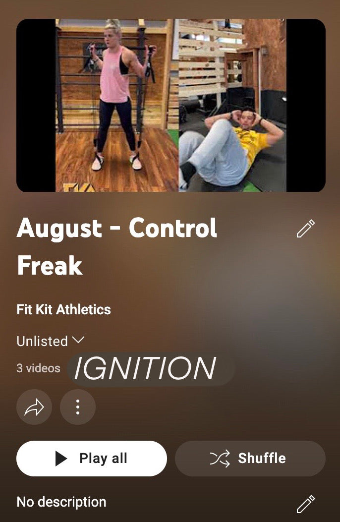 August - "Control Freak" by FIT KIT ATHLETICS
